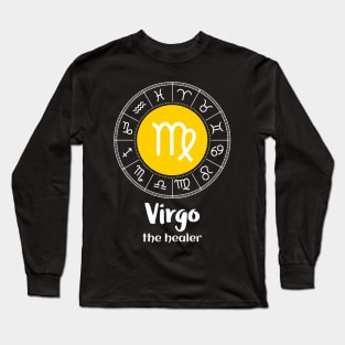 Virgo The Healer Zodiac Sign Long Sleeve T-Shirt